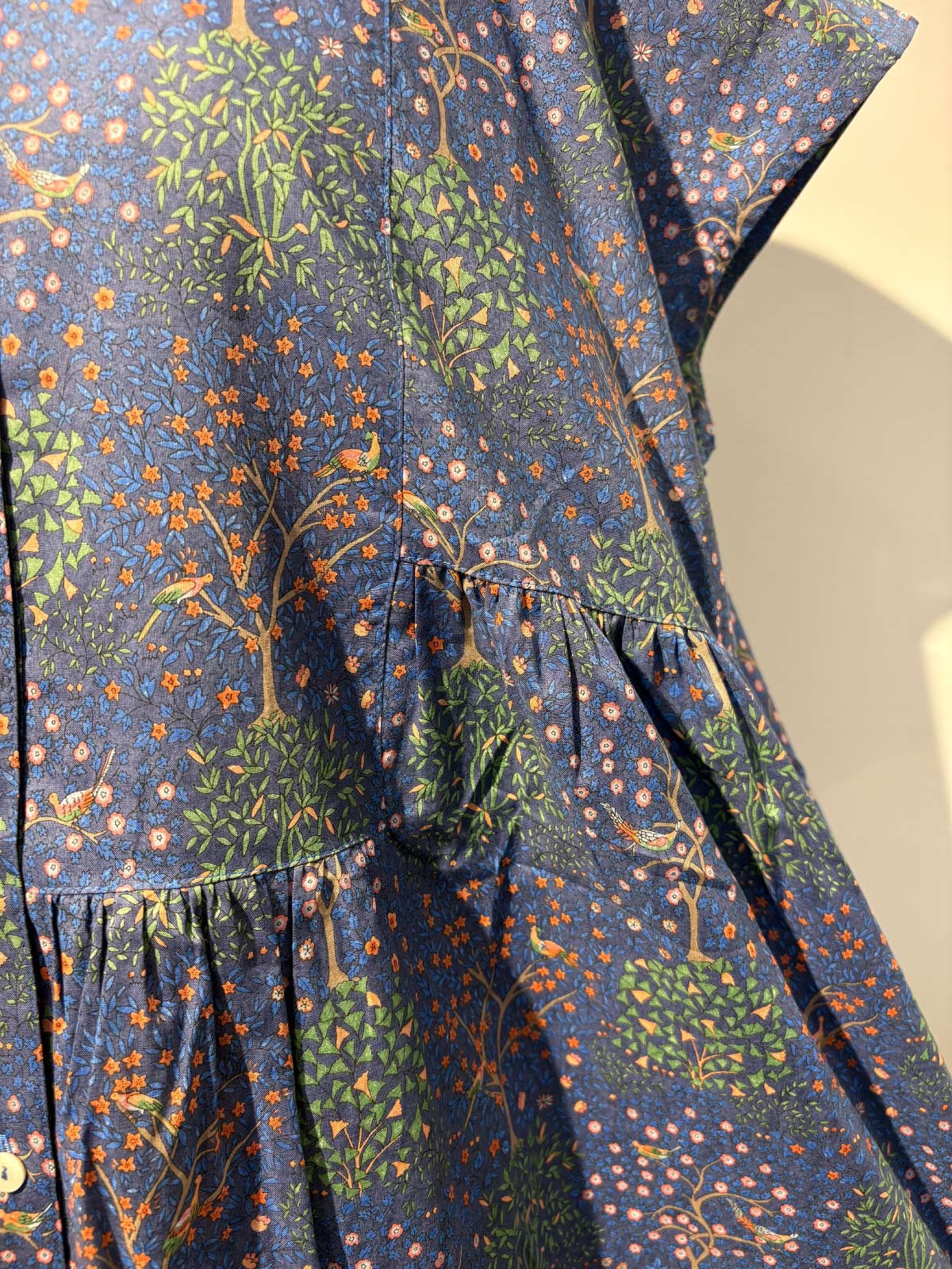 LIBERTYタナローン胸切替フレンチシャツワンピース sosotto ソソット