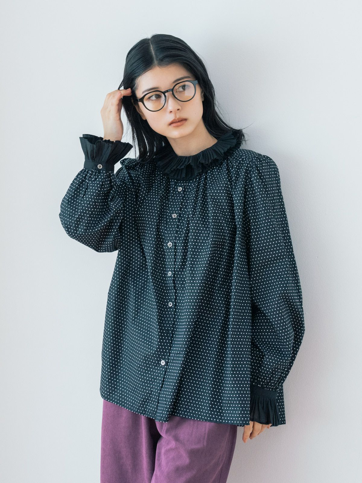 malion vintage(Cher) フリルブラウス マリオンヴィンテージ MALION VINTAGE フリルパンツの通販 by 洋服｜ラクマ