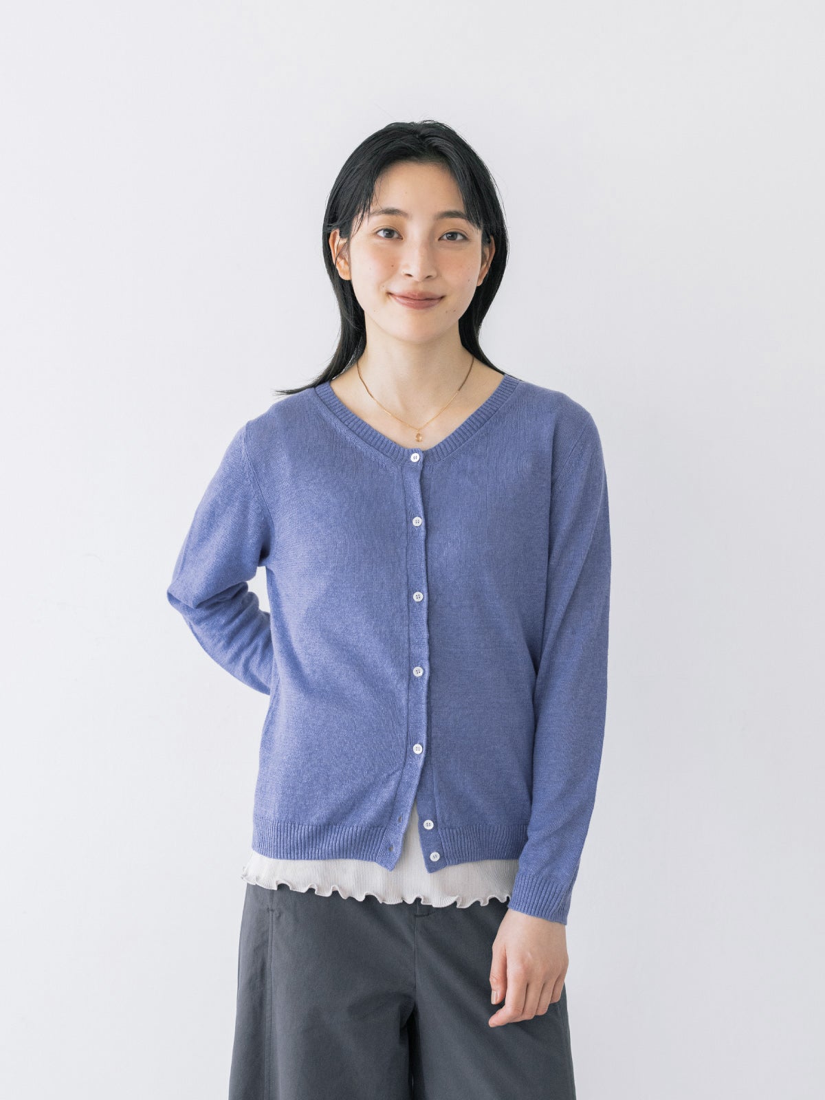 OLLEBROERA カラフル豚さんキャラクター 長袖綿カーディガンダークグレー セール】 TOWNCRAFT SOLID SHAGGY CARDIGAN （カーディガン・ボレロ