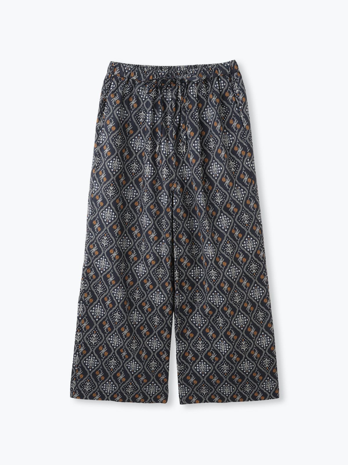 格子花柄ワイドパンツ sosotto ソソット | PONT DE CHALONS ONLINE SHOP