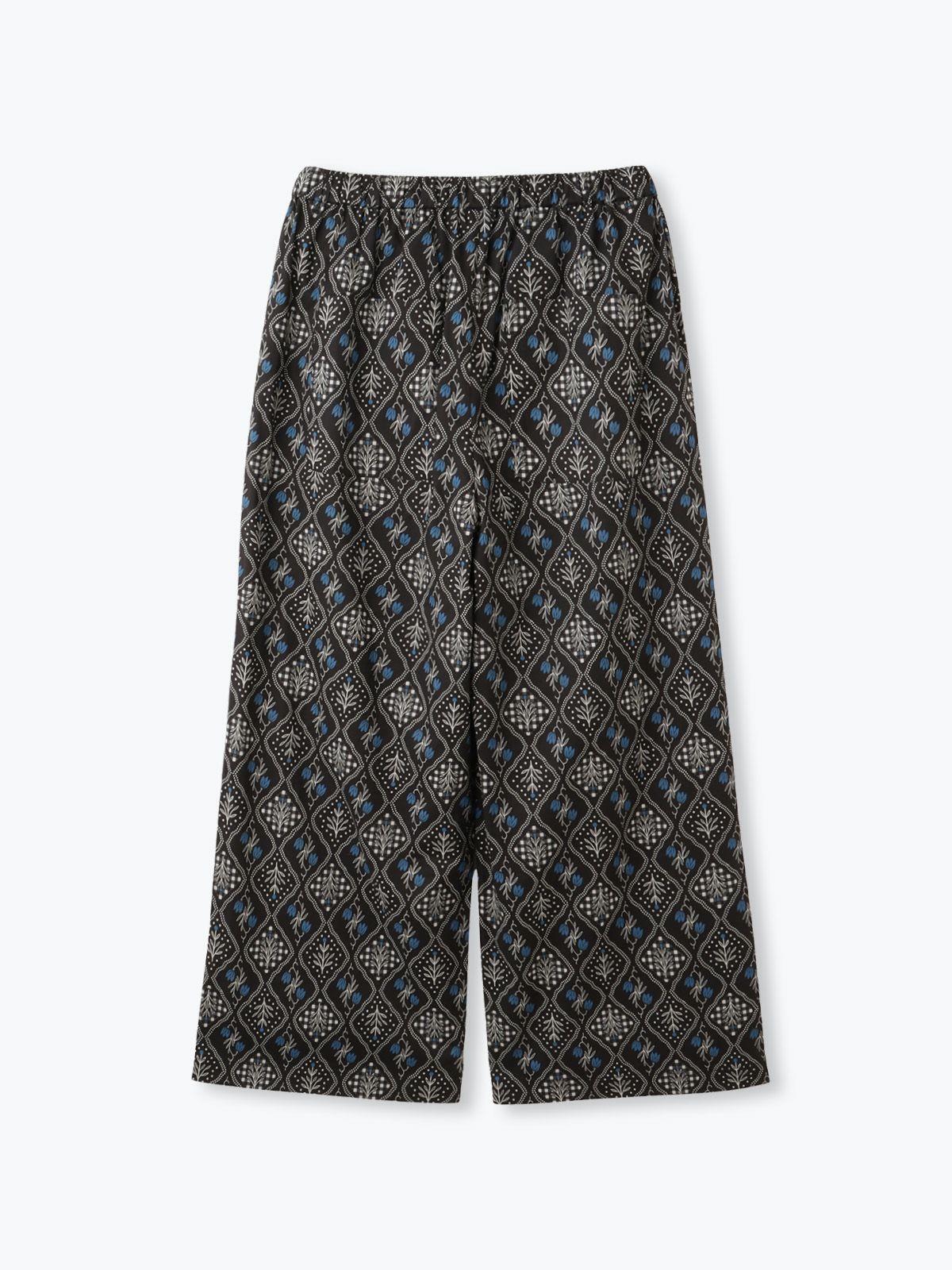 812t*新品 ソソット×BEST OF MORRIS ワイドパンツ. オフホワイト ラスト1点】格子花柄ワイドパンツ sosotto ソソット