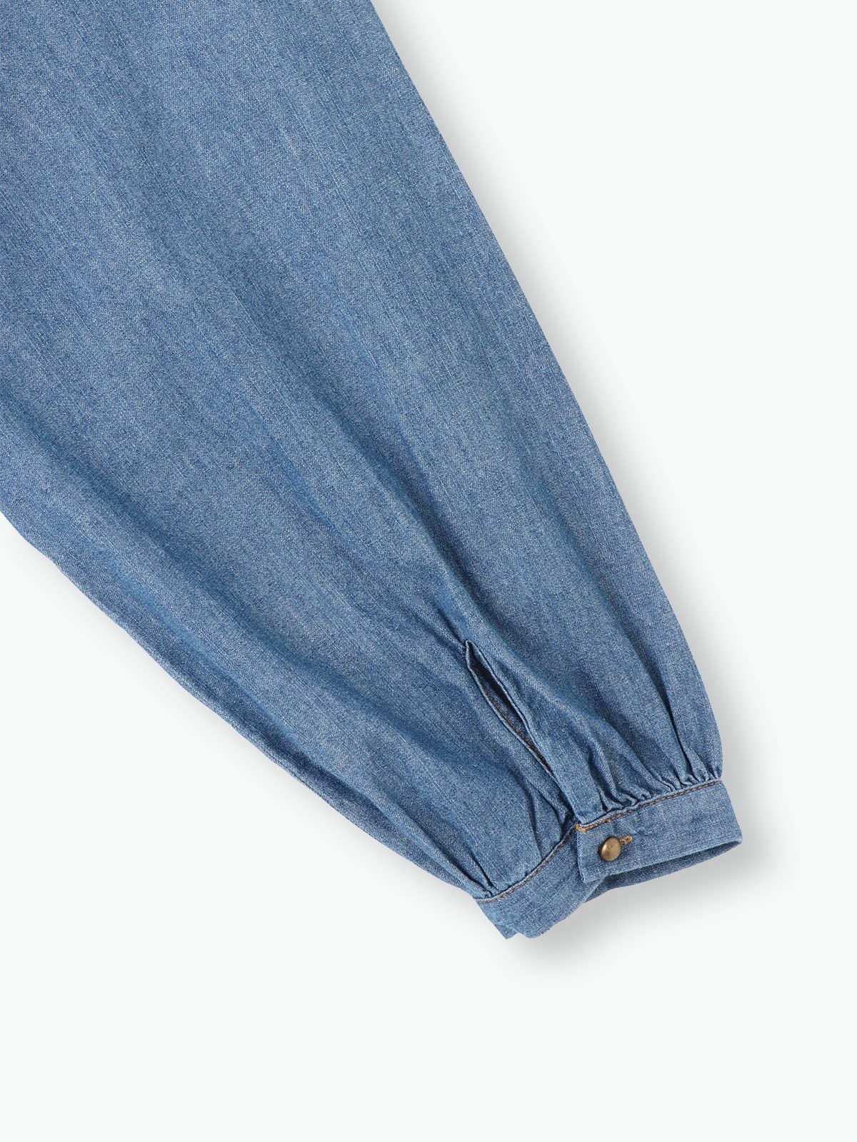 5.5ozデニムビブヨークギャザーワンピース sosotto ソソット | PONT DE