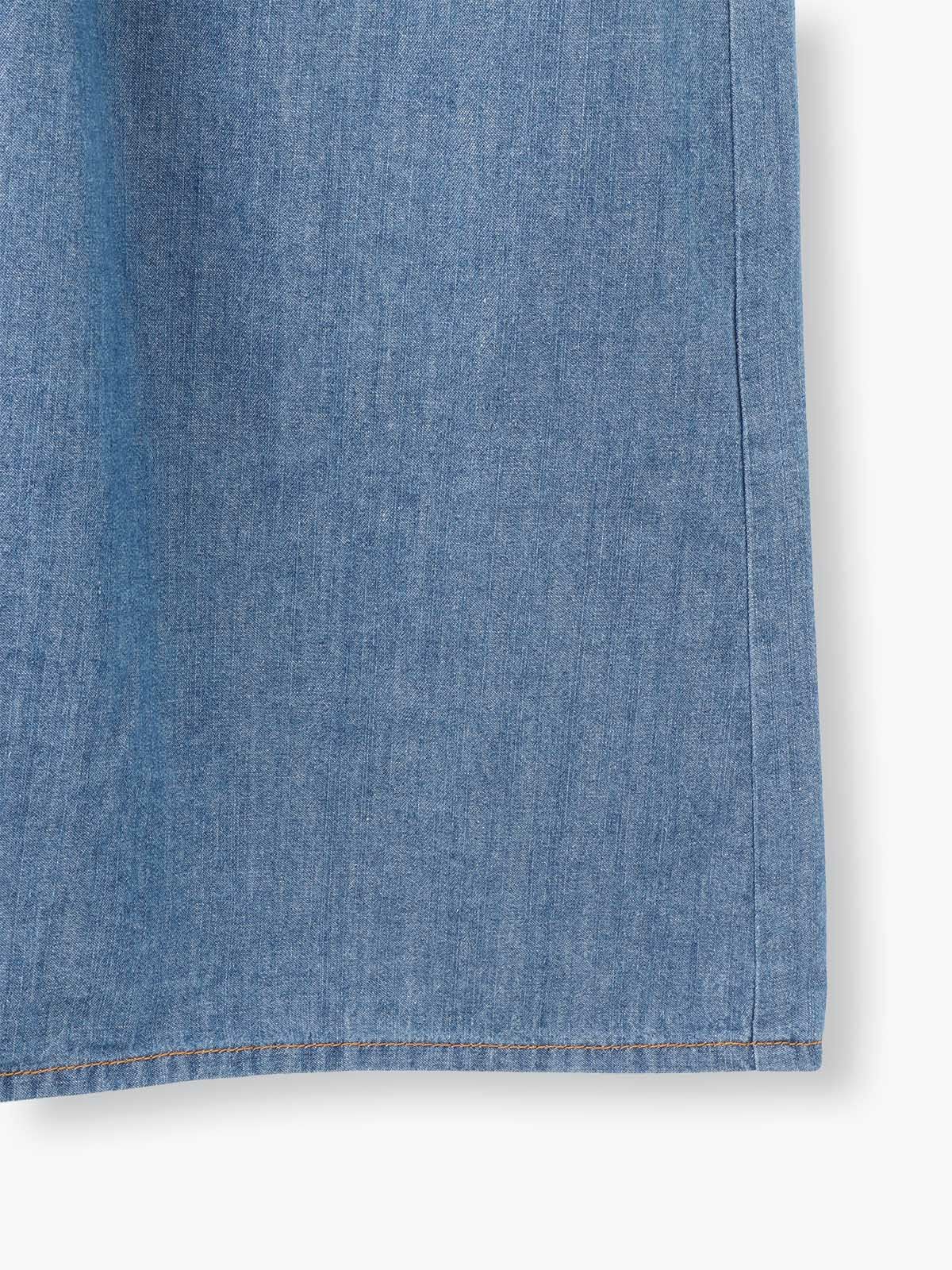 5.5ozデニムビブヨークギャザーワンピース sosotto ソソット | PONT DE