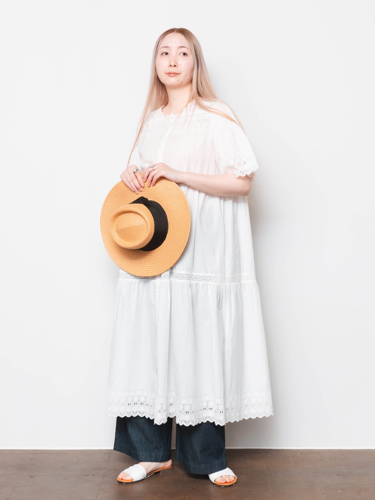 後藤様専用】エンブロイダリーレースワンピース（ペチコート付） 公開