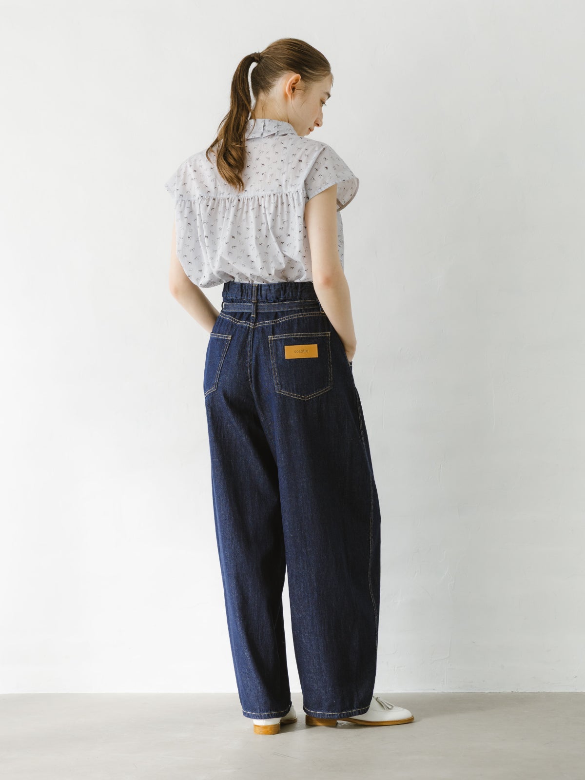 【美品】YONFA ヨンファ Sophia デニムパンツ XSサイズ 7ozﾃﾞﾆﾑﾘﾎﾞﾝ付きｶｰﾌﾞﾊﾟﾝﾂ sosotto ソソット | PONT DE CHALONS ONLINE SHOP
