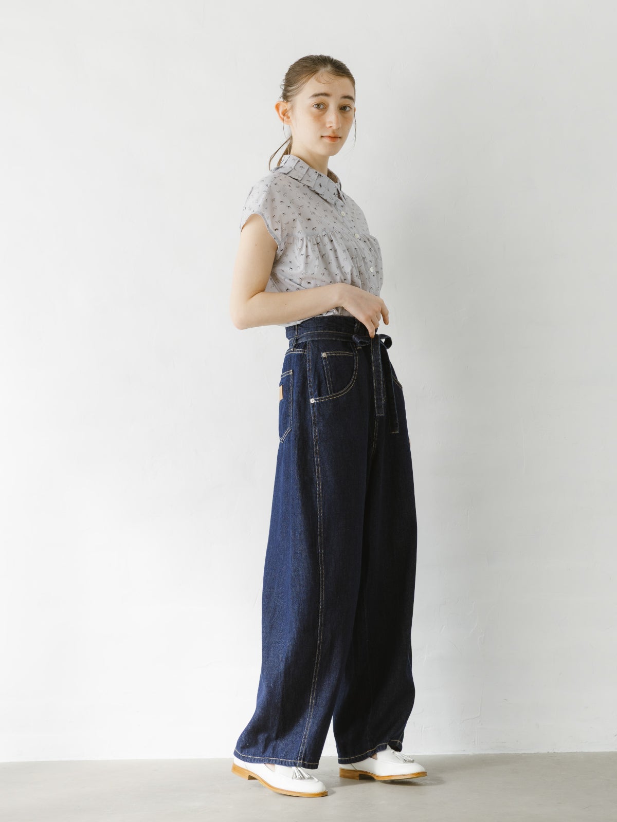 7ozﾃﾞﾆﾑﾘﾎﾞﾝ付きｶｰﾌﾞﾊﾟﾝﾂ sosotto ソソット | PONT DE CHALONS ONLINE SHOP