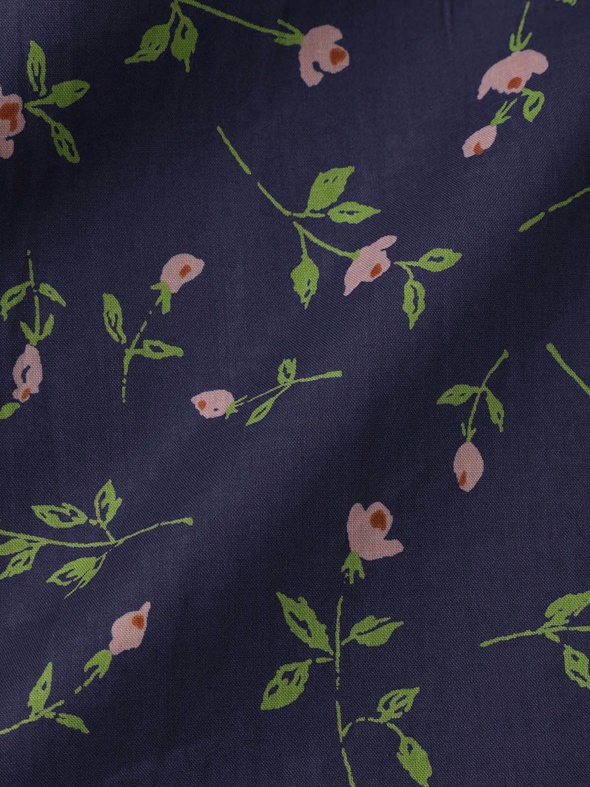 10周年企画LIBERTYフリルカラー梯子レースチュニックブラウス6分袖