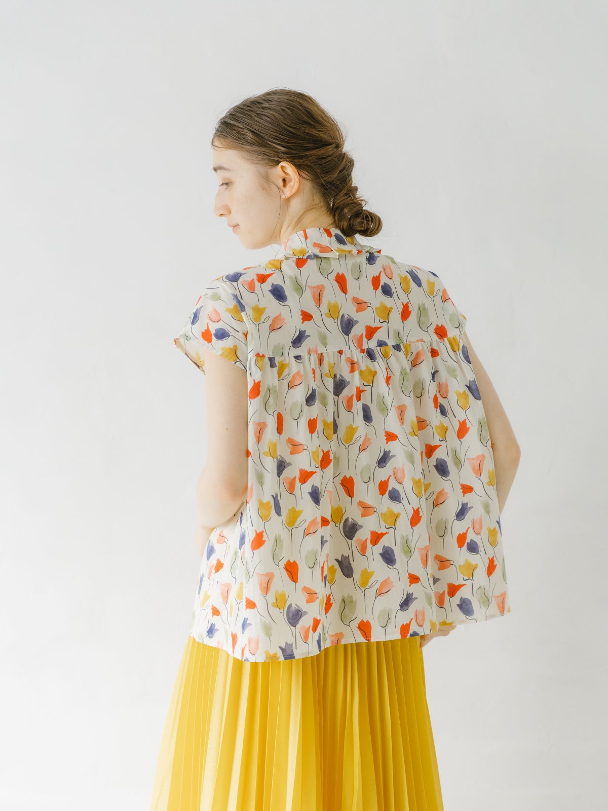 LIBERTYタナローンタック衿フレンチブラウス sosotto ソソット | PONT