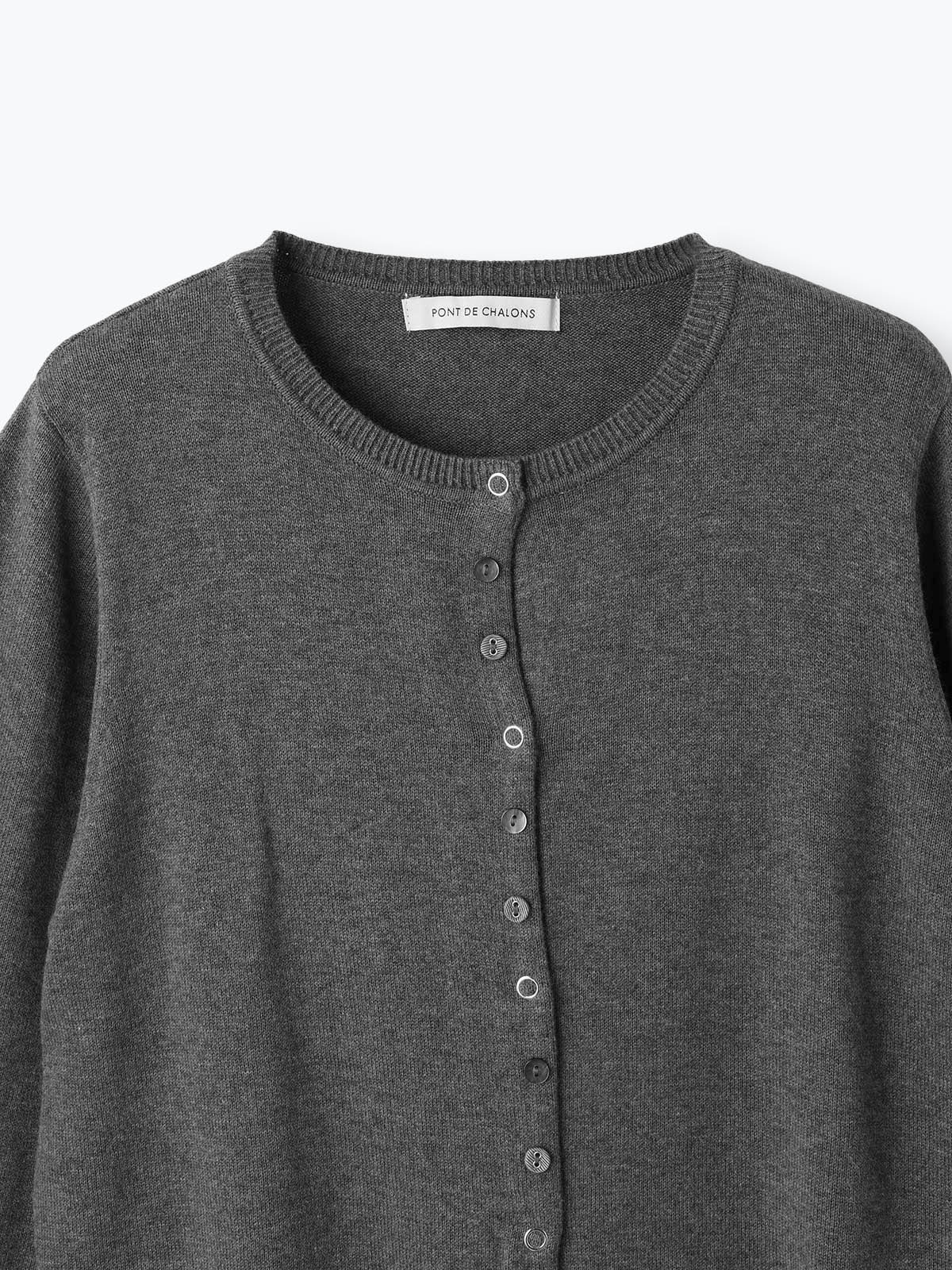MIX BUTTON CASHMERE BLEND CARDIGAN PONT DE CHALONS ポンデシャロン